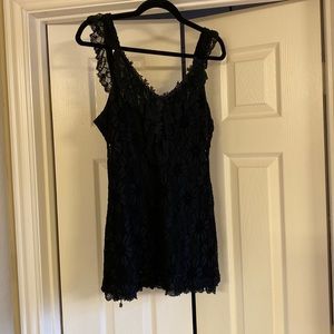 Camisole Black lace Long top
